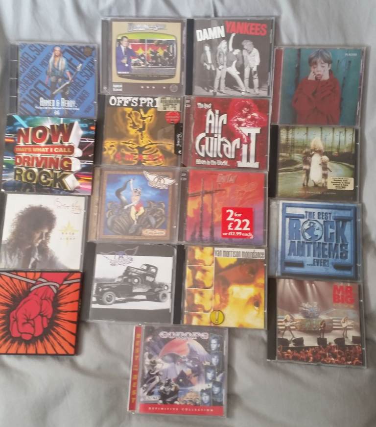 JOB LOT BUNDLE/COLLECTION of cds Rock HEAVY METAL. metallica etc