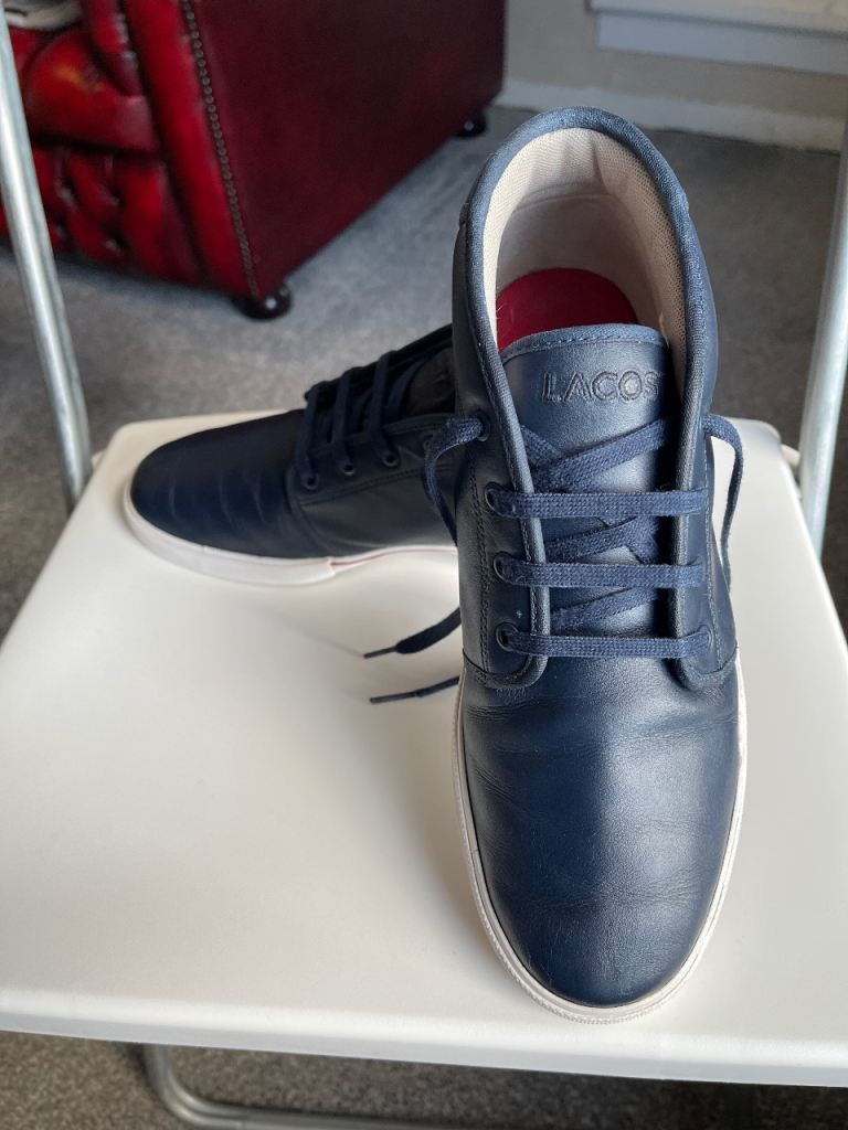 Lacoste Ampthill 117 1 Casual Smart Mens Lower Boots in Blue Navy Size 7 UK