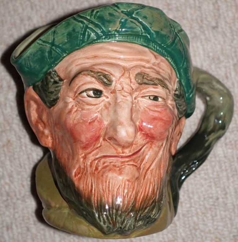 Fine Vintage Royal Doulton ceramic Character Toby Jug D5823. Good Condition