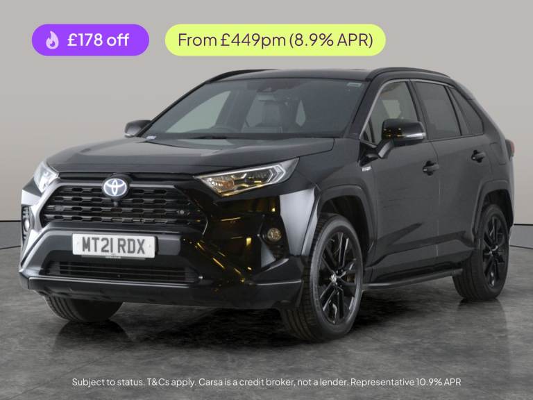2021 Toyota RAV4 2.5 VVT-h Black Edition SUV 5dr Petrol Hybrid CVT Euro 6 (s/s) (218 ps) - 3 Suv ...
