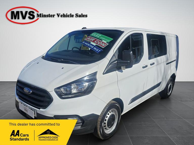 2020 Ford Transit Custom 2.0 EcoBlue 130ps Low Roof D/Cab Leader Van Crew Van Diesel Manual
