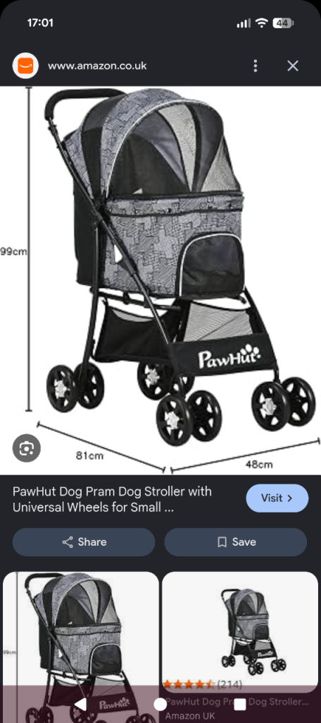 PawHut Foldable Pet Stroller 