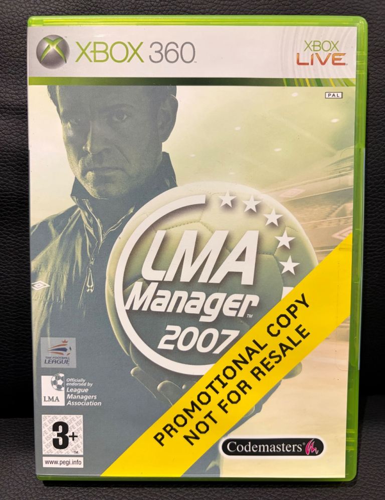 Xbox 360 - LMA Manager 2007 Game.  Factory Sealed.   NOS