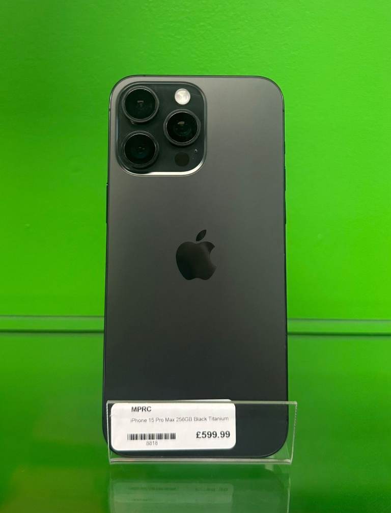 Apple iPhone 15 Pro Max 256GB – Unlocked, Black Titanium