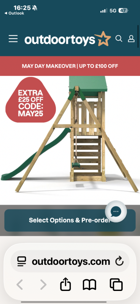 Garden climbing frame 