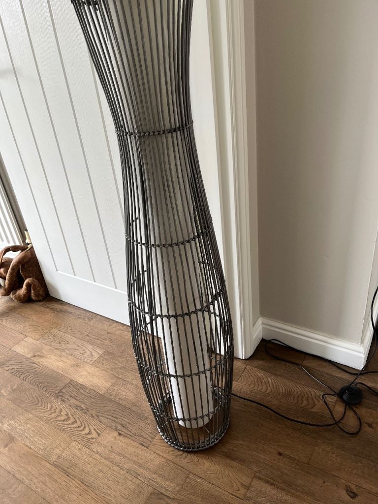 Lovely wicker floor lamp