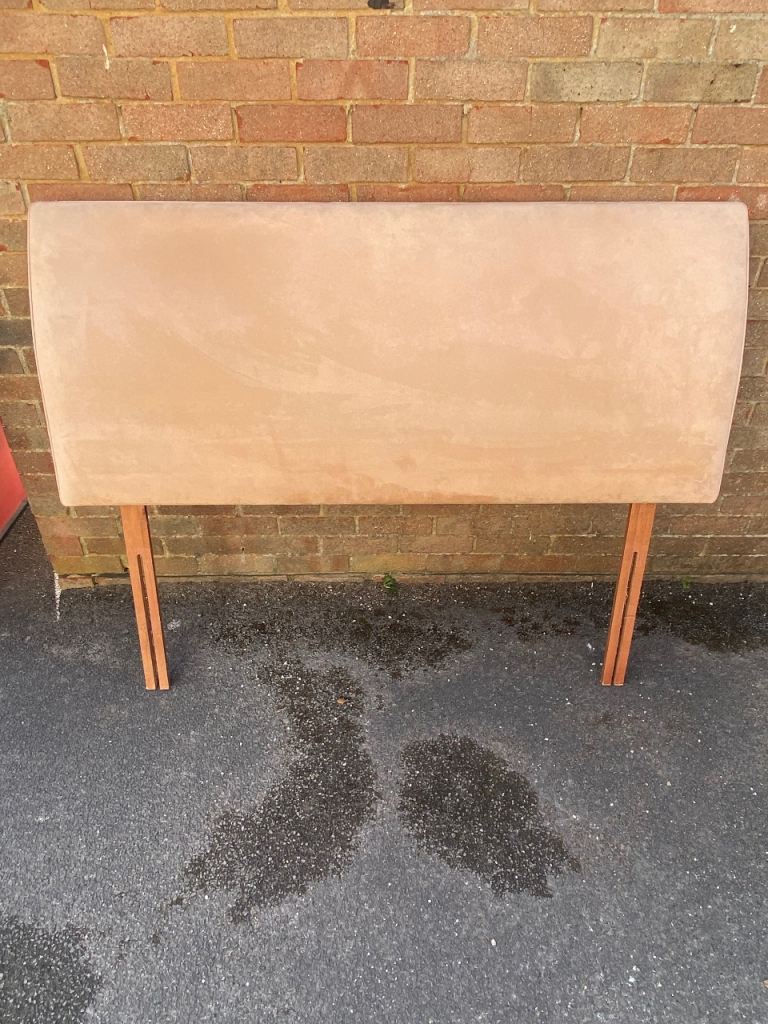 John Lewis brushed suede headboard