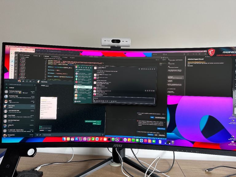 MSI MAG342CQP V Curved Gaming Monitor – 34” Ultrawide (3440×1440), 100Hz, 1ms, FreeSync