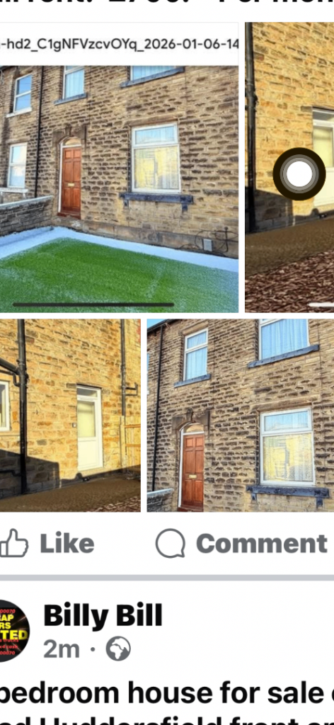 2 bedroom house for sale £95k 