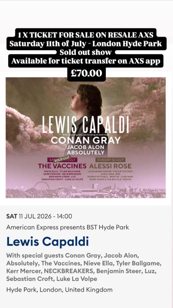 Lewis Capaldi BST Hyde Park