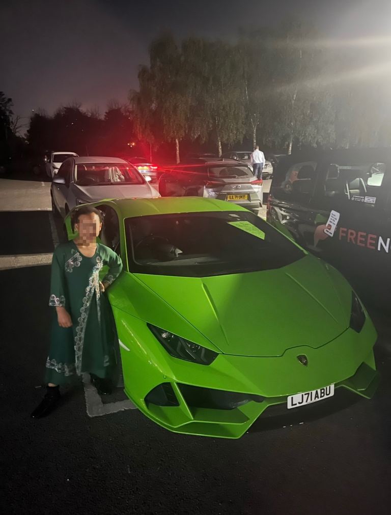 Girls Islamic Long Dress, Belt & Headscarf age 9