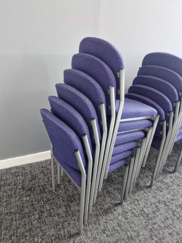 Stackable Black Plastic Chairs – Great for Office /Events school tables £20 each
