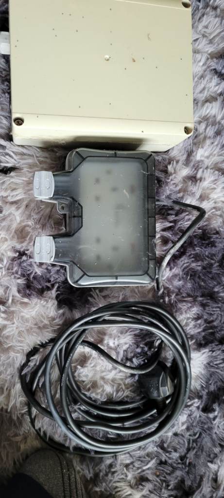 Outdoor IP66 Rated Double Socket with Cable and Junction Box