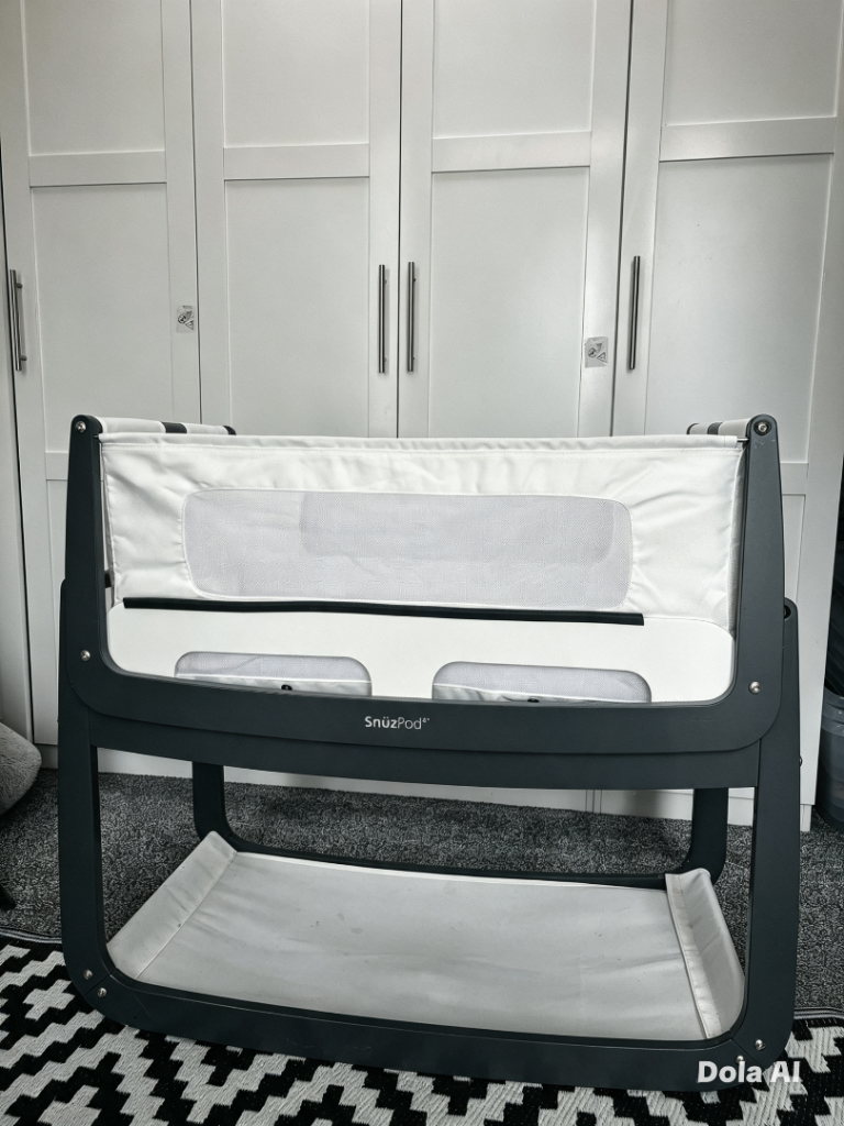 Product: SnüzPod⁴ Bedside Co-Sleeper Crib – Slate Grey