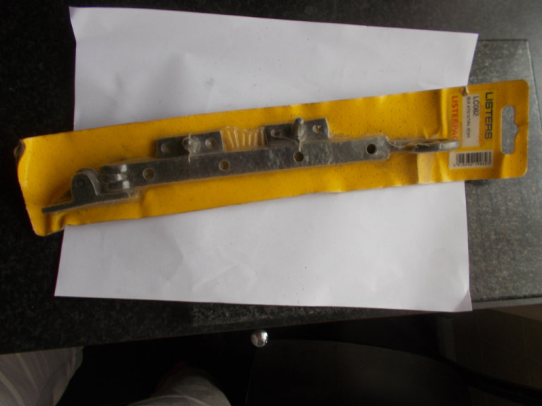 WINDOW STAY  / MONKEY TAIL  BLACK  X  2 / WILL POST  ROYAL MAIL  ONLY