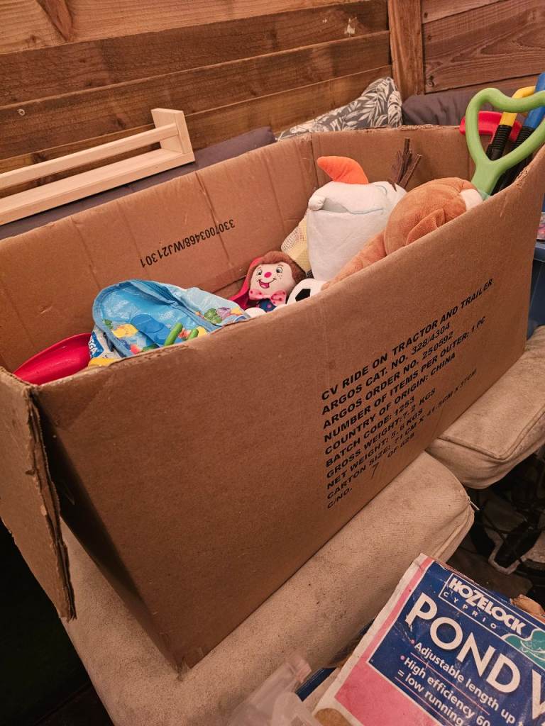 image for Large box of mixed kids toys Disney, paw patrol, mega bloks etc 