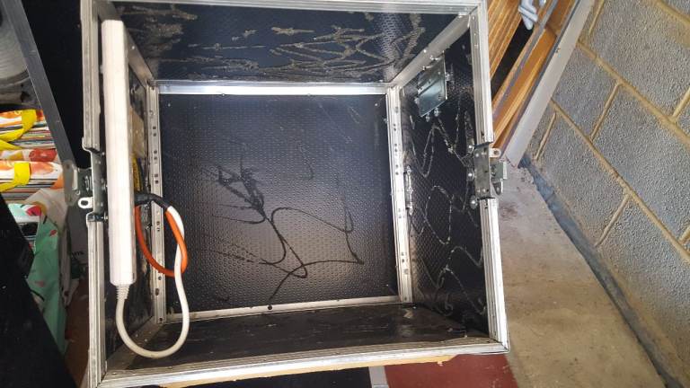 8U Flightcase Open