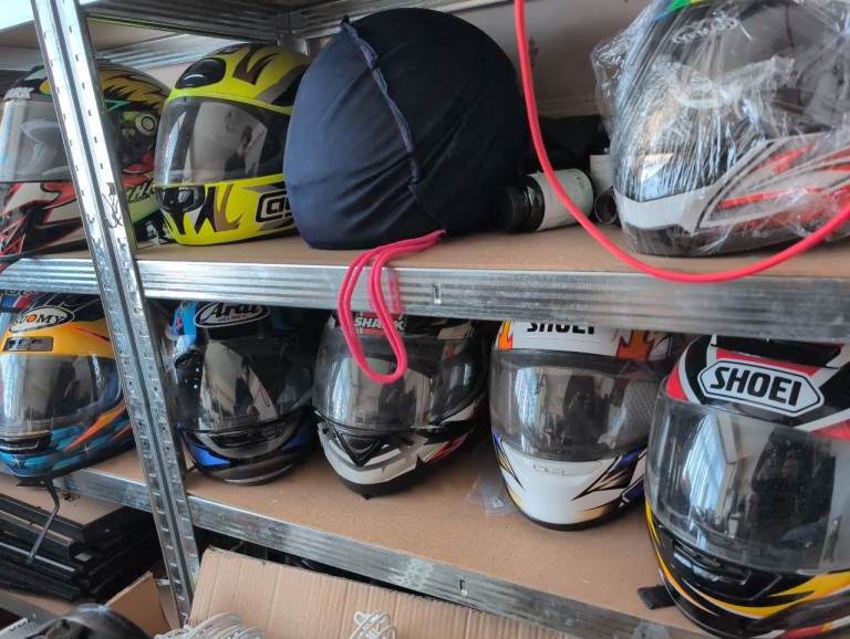 Closing down sale Motorcycle motorbike replica crash helmet memorabilia Rossi Doohan Arai shoei agv