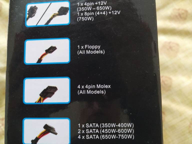 Power supply ATX for computer 500 Watt New Original Quality Item