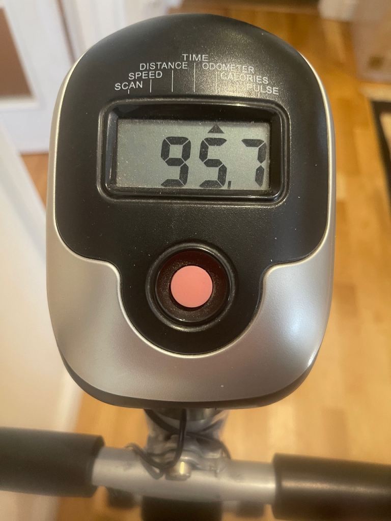 Good Condition Multicoloured Exercise Bike with Digital Display