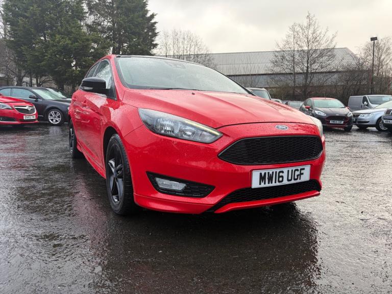 2016 Ford Focus 1.5 EcoBoost 182 Zetec S Red 5dr HATCHBACK Petrol Manual