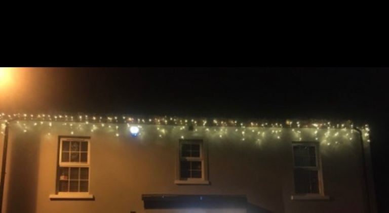 Warm White Icicle Lights