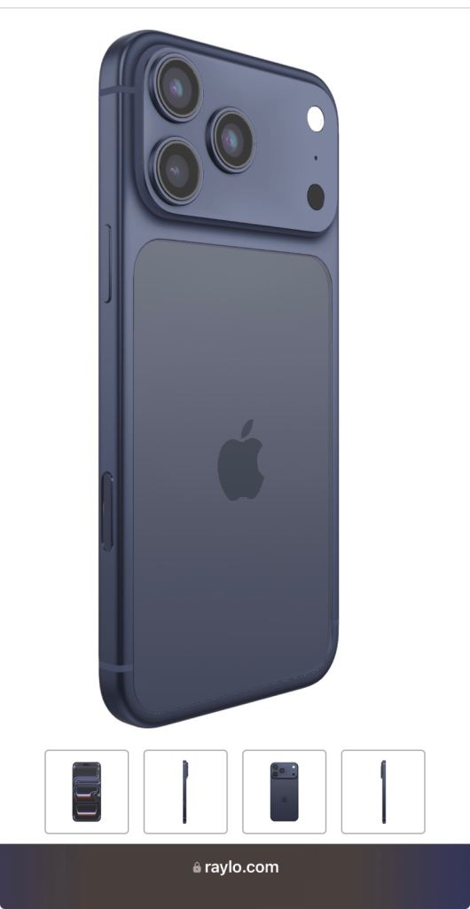 New Apple iPhone 17 Pro Max 256GB Deep Blue Plus cover 