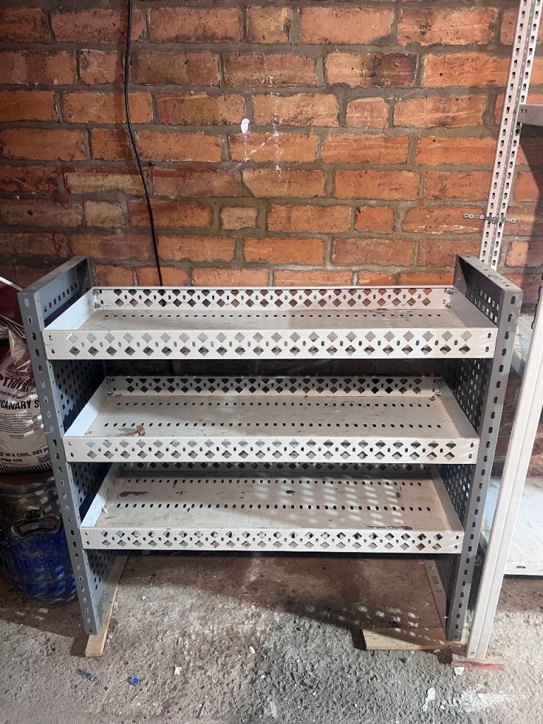 Heavy-duty industrial steel shelving – 3-tier 