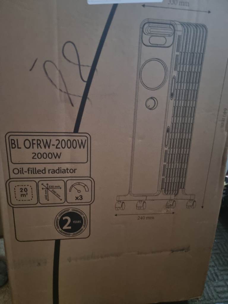 Blyss oil filled adiator 
