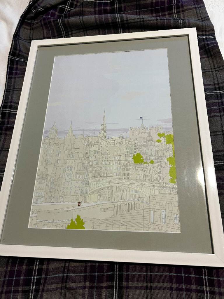 Angus Robertson "Edinburgh Old Town" Framed Fine Art Print