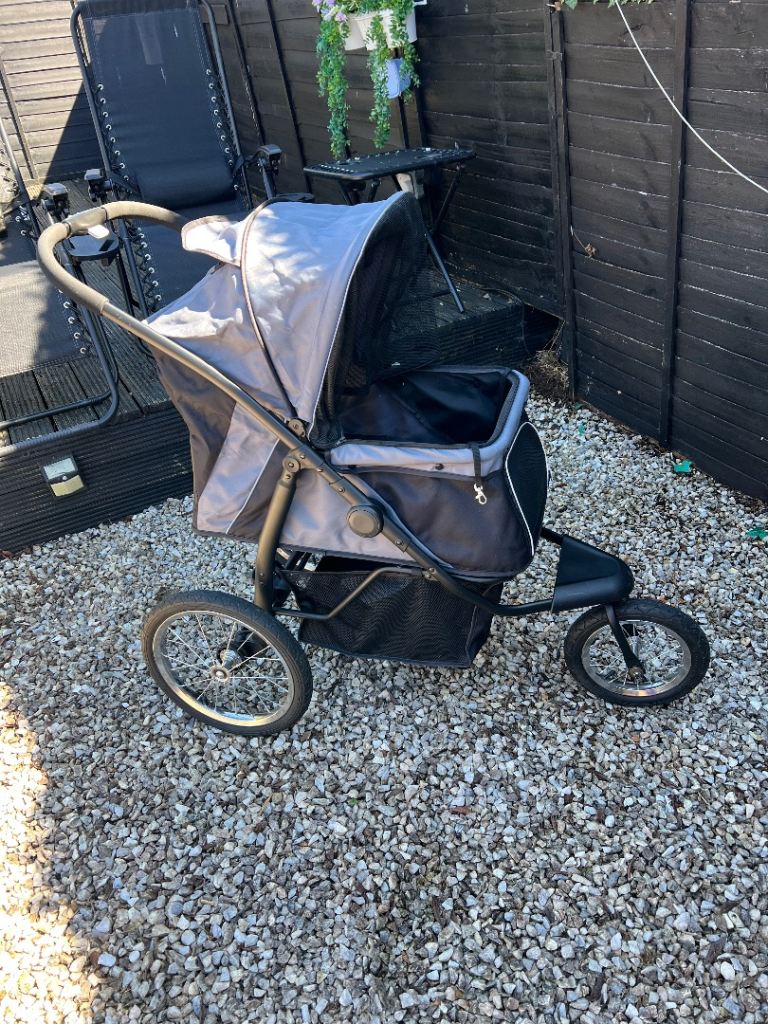 Dog Buggy / Pet Stroller - Grey, Good Condition