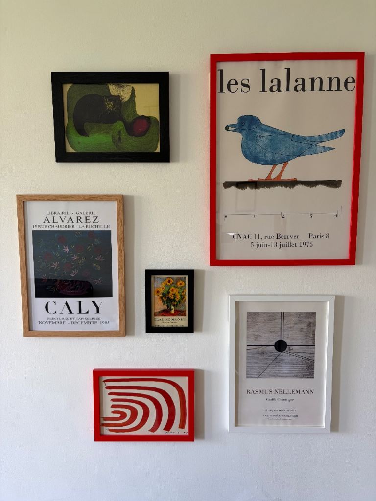 Gallery Wall Bundle — 6 Framed Prints inc. Vintage Exhibition Posters