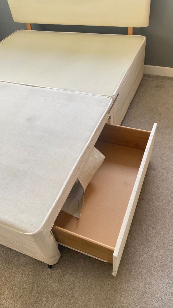 Free double bed frame with headboard 