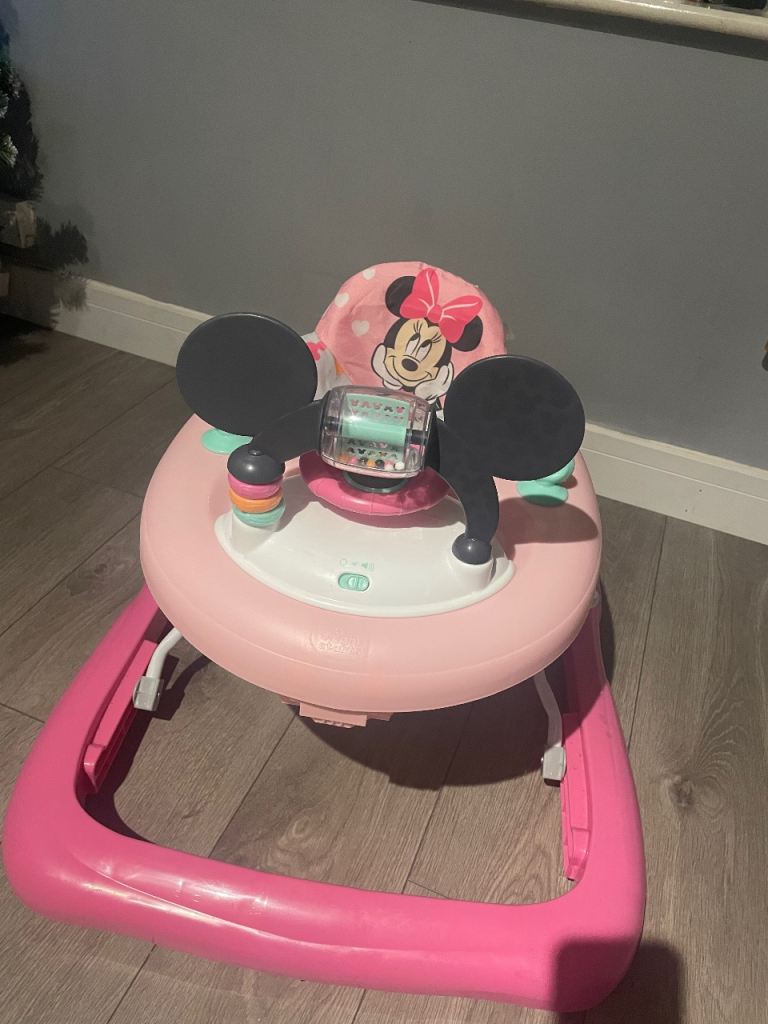 image for Pink girls baby walker
