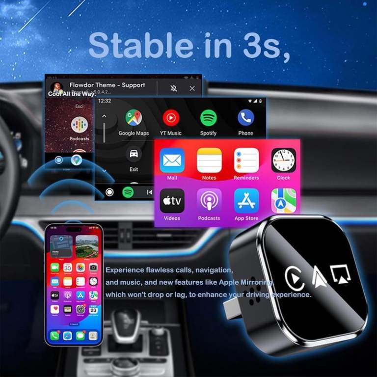 CarPlay Adapter lossless playback multi-format compatible