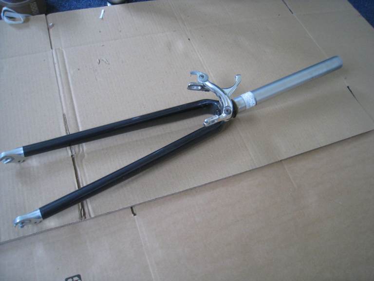 road bike forks retro vintage 700c wheel + front brake - delivery postage available 
