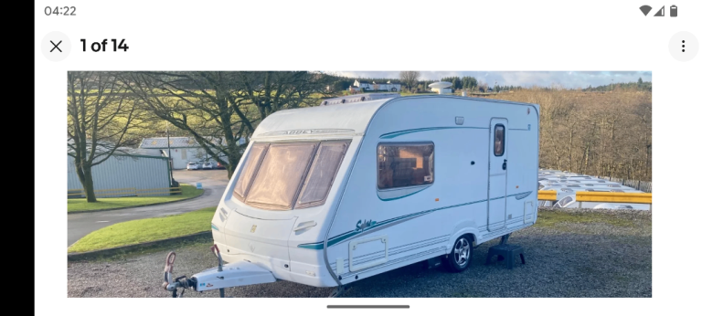 2004 Abbey Safari 470 2 Birth lightweight Caravan 