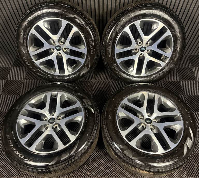 20'' GENUINE LAND ROVER DEFENDER DC 5095 ALLOY WHEELS TYRES ALLOYS