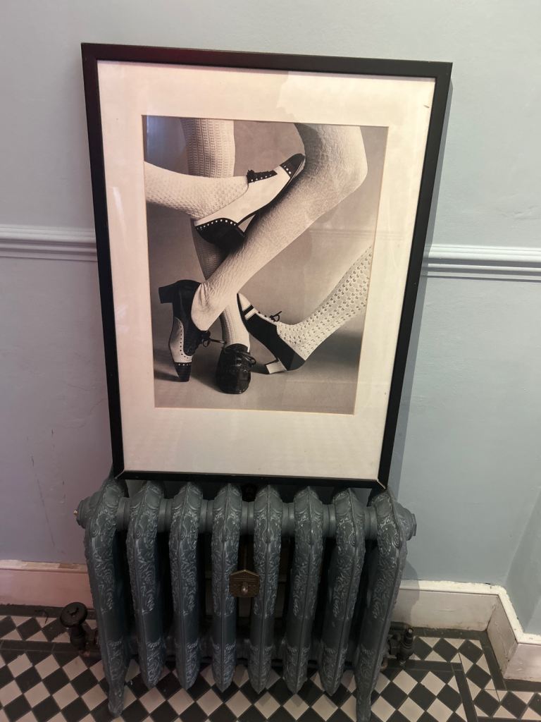 Vintage Habitat Framed Black & White Print – Retro Wall Art – 30” x 22”