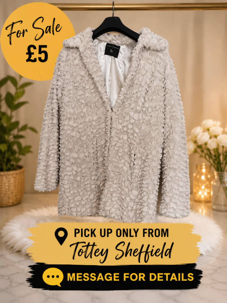 Cosy Beige Textured Coat – Excellent Condition