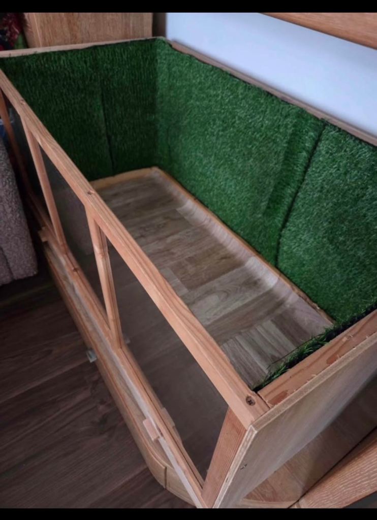 Wooden pet cage