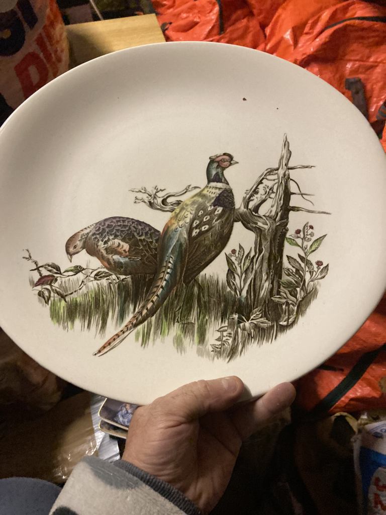 Game birds plate 