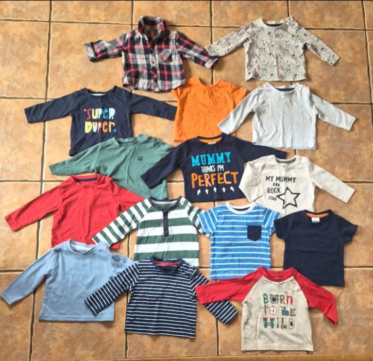 Large bundle of baby boy clothes age 0-3 months