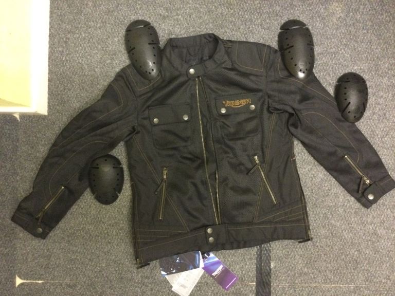 ‘Triumph’ logo motorcycle or casual jacket