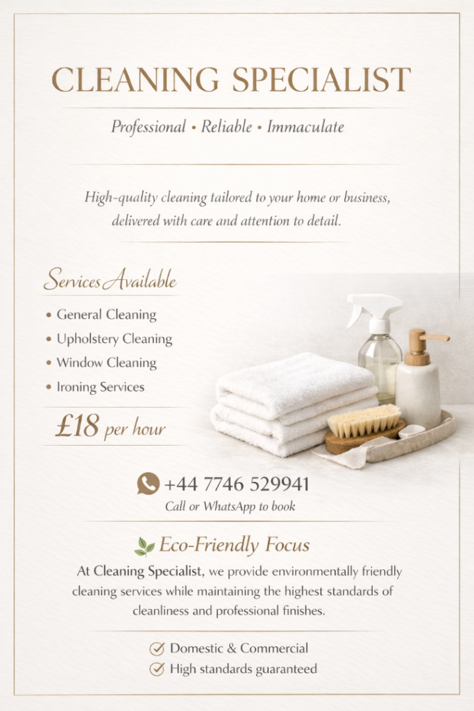 Eco friendly Cleaning Specialists