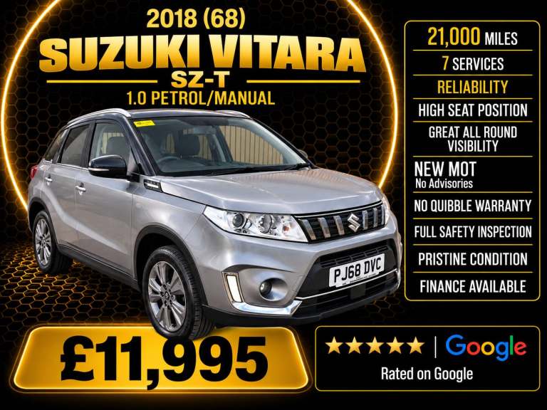 2018 Suzuki Vitara 1.0 Boosterjet SZ-T 5dr HATCHBACK Petrol Manual