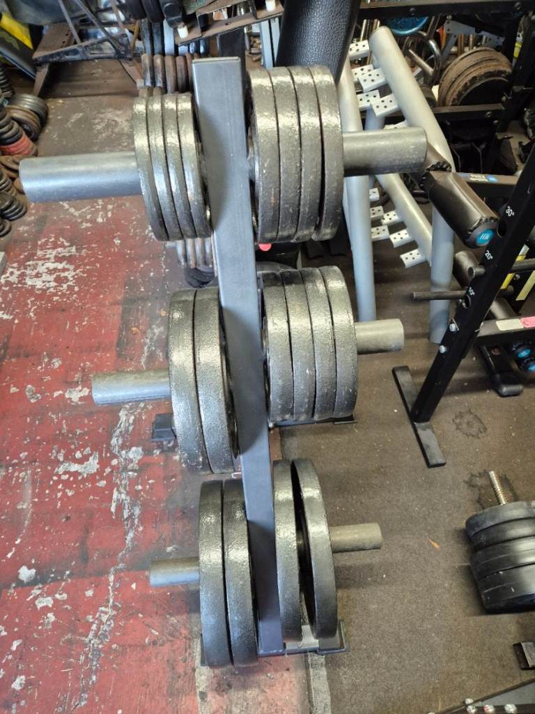 145kg Olympic weights set with 7ft bar