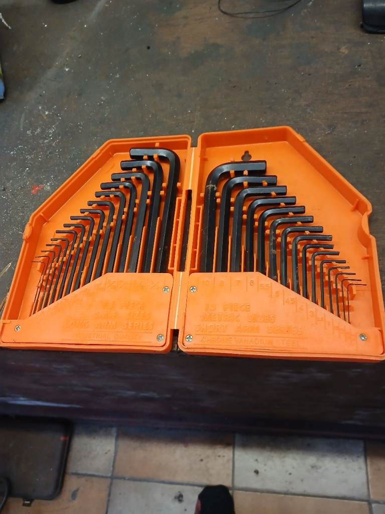 Hex Key Set - Metric and SAE Sizes, Long and Short Arm