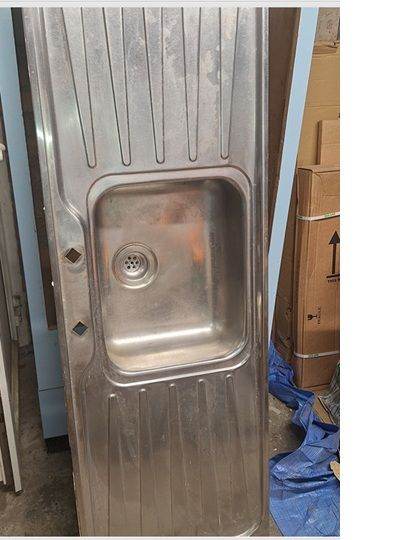 Sink with double draining board