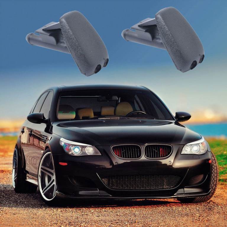 2pcs Vehicle Car Windscreen Wiper Jets Spray Nozzle For Bmw